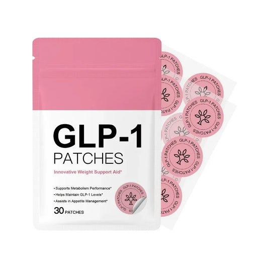 GLP-1 Body Patches, 30 Patches for Appetite Control and Metabolism Boost, Plant-Based Formula