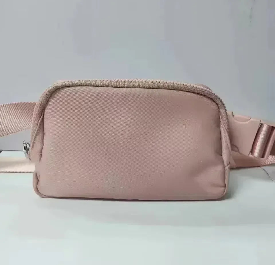 Metal Logo Yoga Waist Bag Crossbody Fitness Wallet
