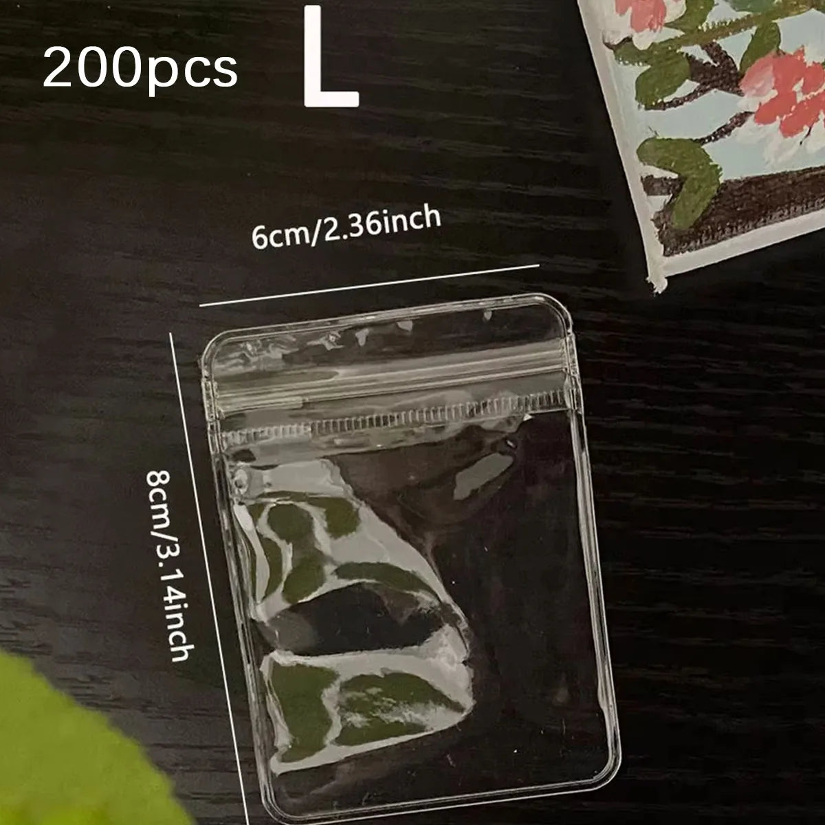 NONECN Clear Earring Bags Waterproof Thickened Reusable Storage Pouches