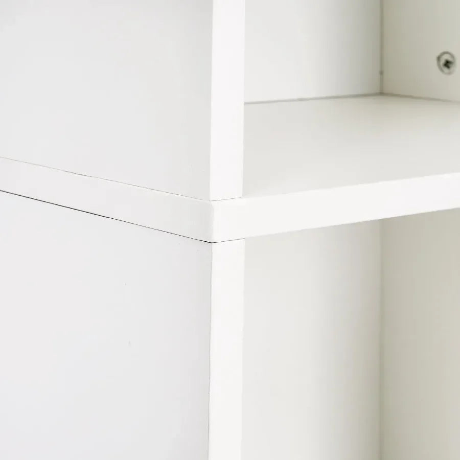 8 Tier Tall Bookshelf With Fabric Drawer For Living Room