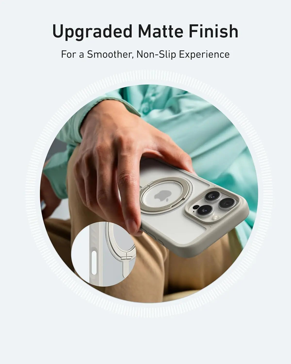 Fancan Ultra Magnetic iPhone 16 Case With Ring Stand