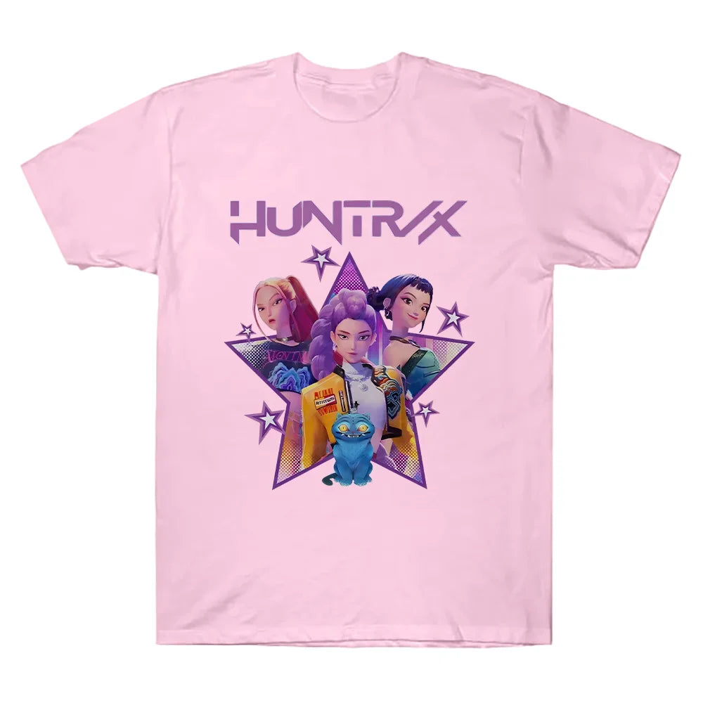 Kpop Demon Hunters Tee For Men Women O Neck Sleeves