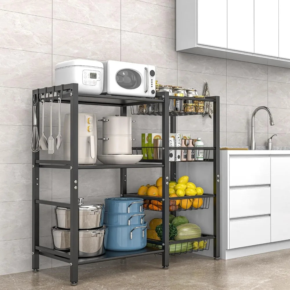 Kitchen Baker Rack With Microwave Oven Stand
