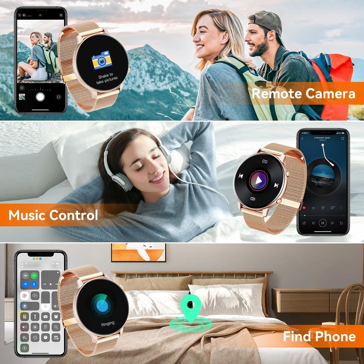 Waterproof Bluetooth Calling Smartwatch With Fitness Heart Rate SpO2 Tracking