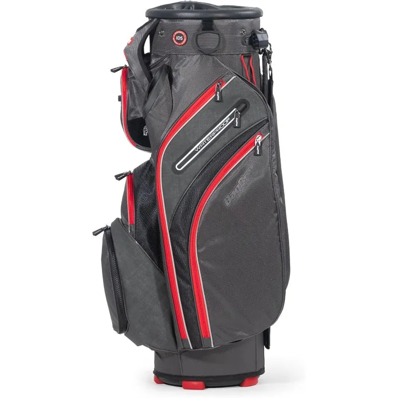 Revolver XP Cart ZP Golf Bag With 361 Degree Rotating Top Putter Tube Clip Lok And Grip Lok 9 Zip Pockets