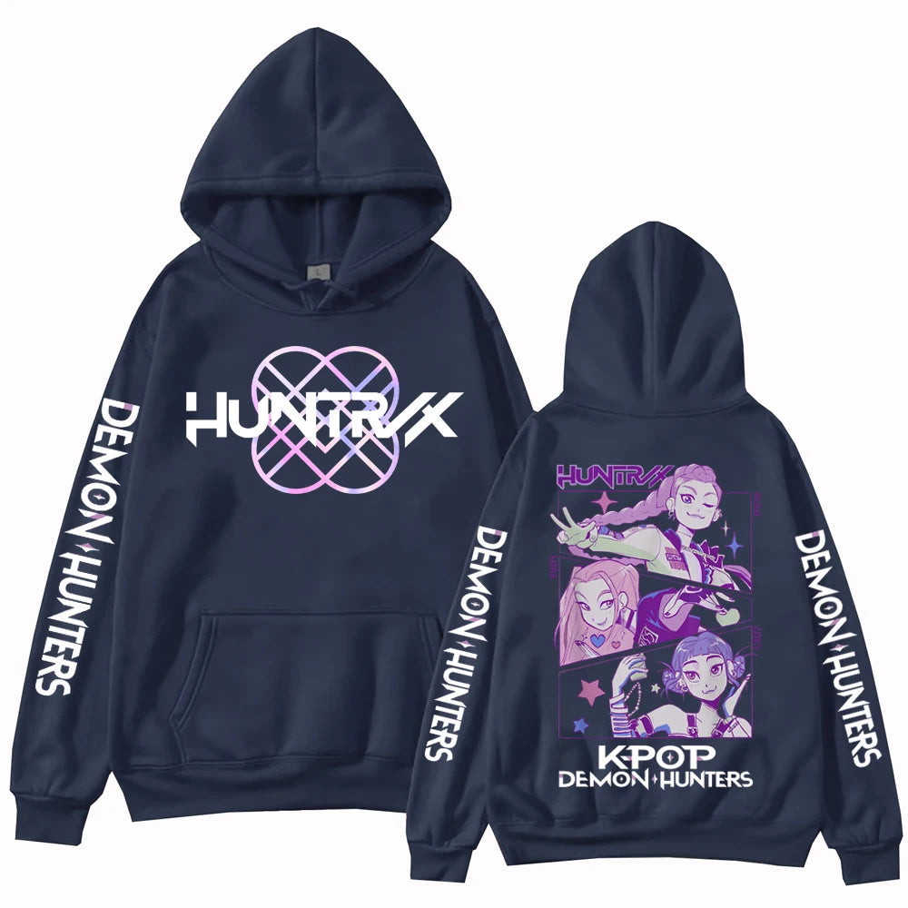 Autumn Anime Demon Hunters Hoodie Harajuku Sweatshirt