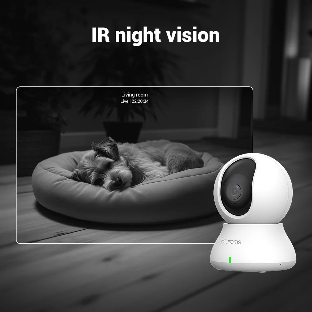 Blurams 2K Baby Monitor Camera Home Security With Motion