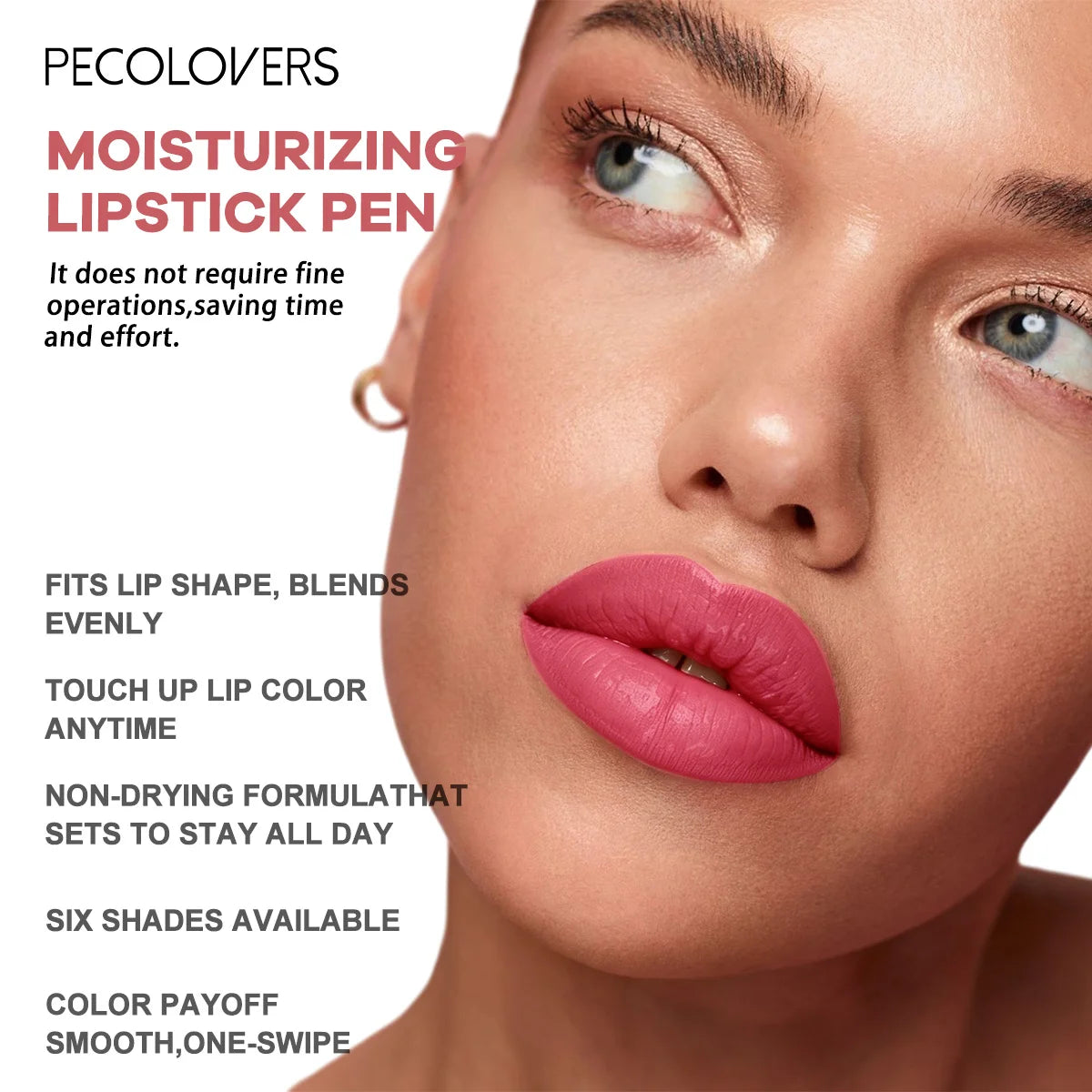 6PCS/SET Hydrating Lipstick Crayon Kit, 2-in-1 Natural Lip and Cheek Color, Soft Creamy Texture, Easy Blend Lightweight Formula, Moisturizing Lip Care for Daily Wear, Portable Makeup Pen Set