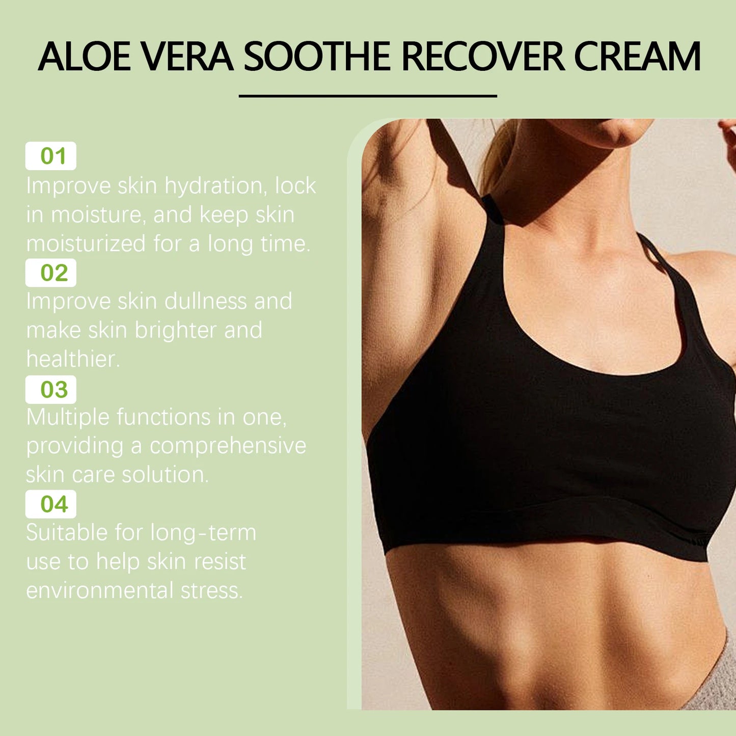 Ouhoe Aloe Firming Face Cream Hydrating Nourishing Moisturizer Non Greasy