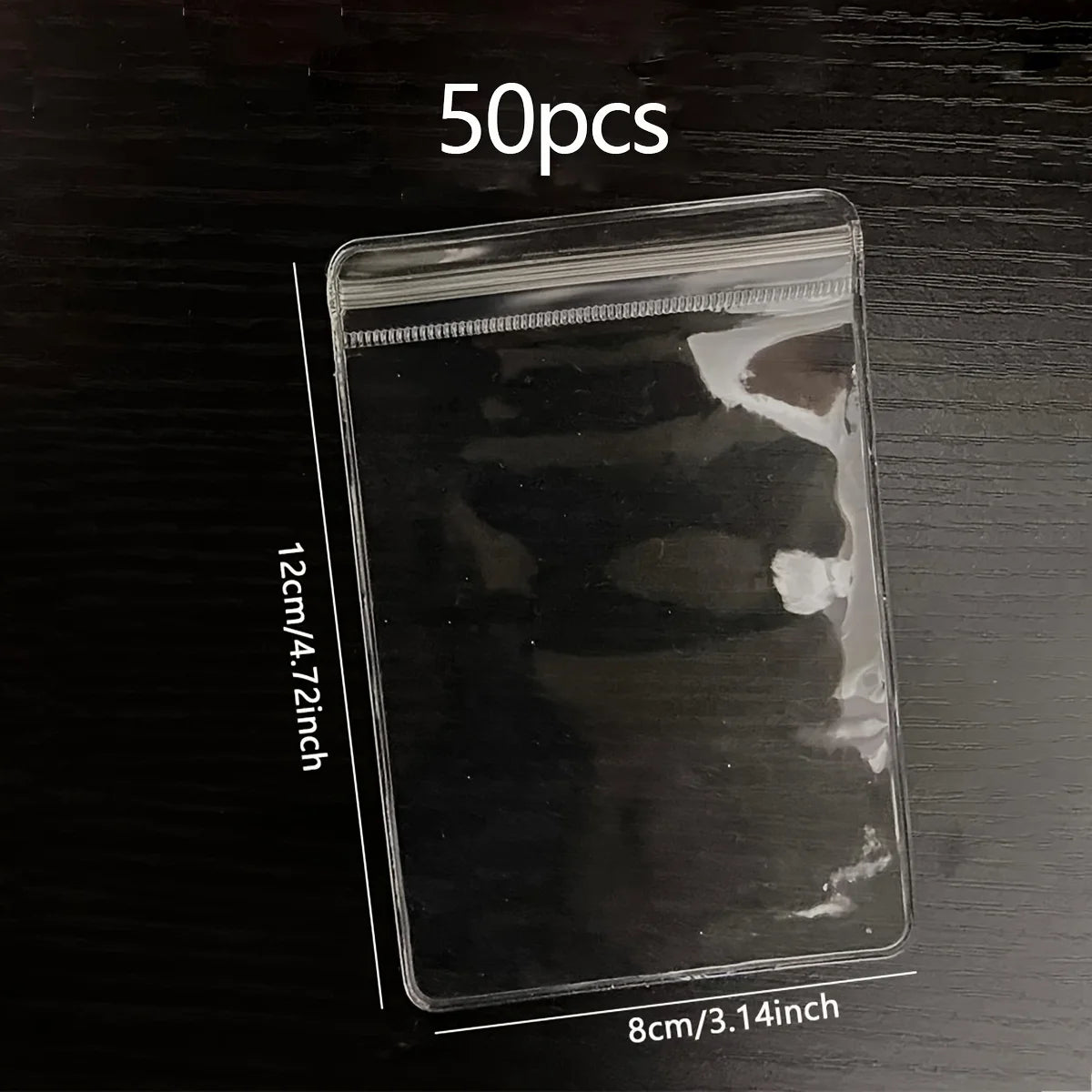 NONECN Clear Earring Bags Waterproof Thickened Reusable Storage Pouches