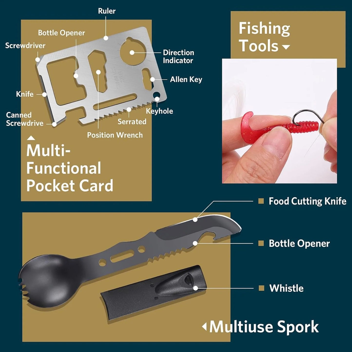 Hign-concerned Survival Kit 13 in 1 Outdoor Gear Essentials