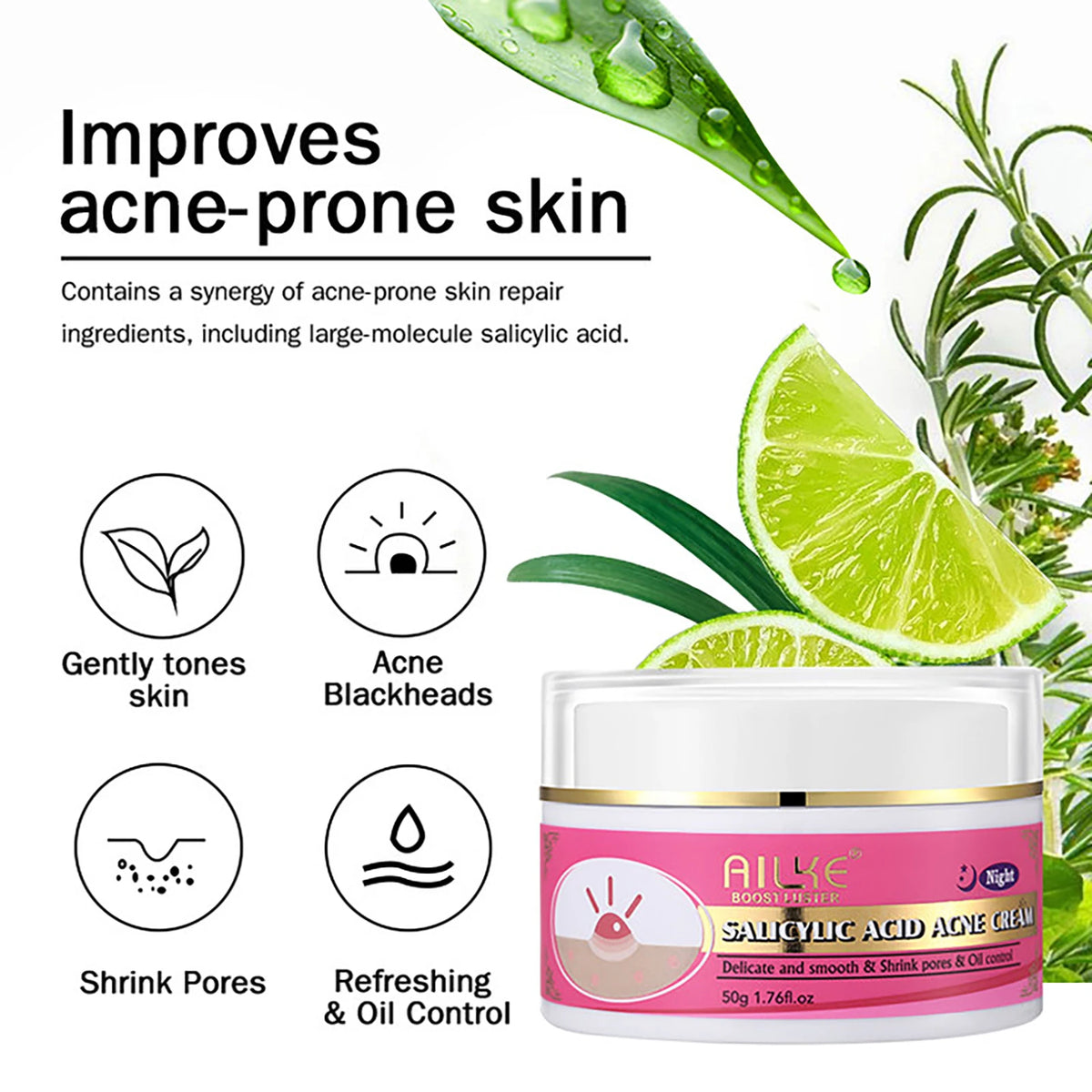 AILKE AHA Brightening Skincare Set for Dark Spots and Acne