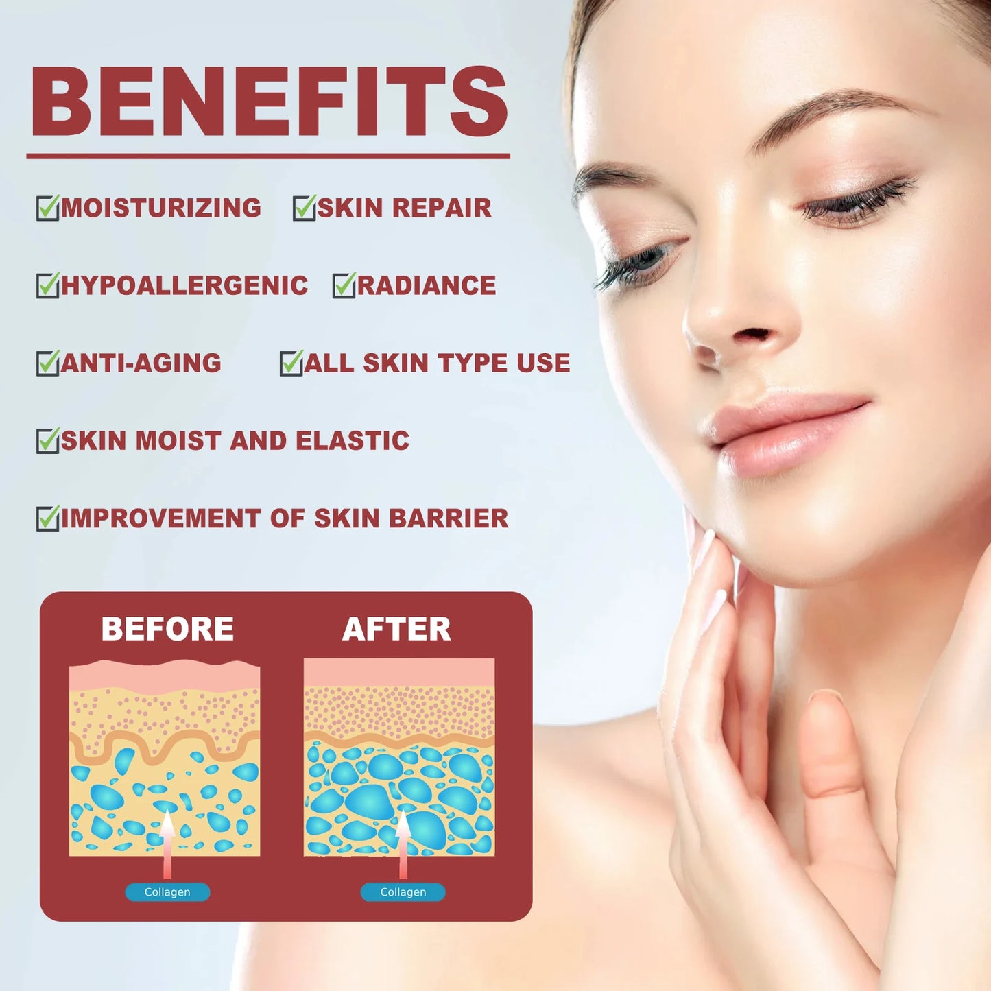 Eelhoe OUHOE Collagen Facial Mask Film For Wrinkle Tightening