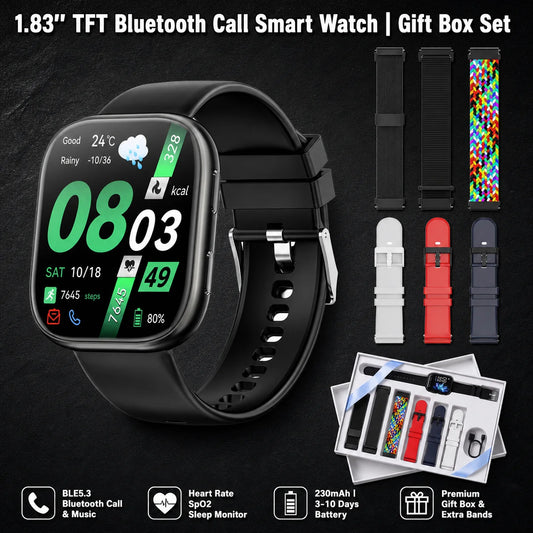 Bluetooth Calling Smart Watch Fitness Tracker With Heart Rate Monitor