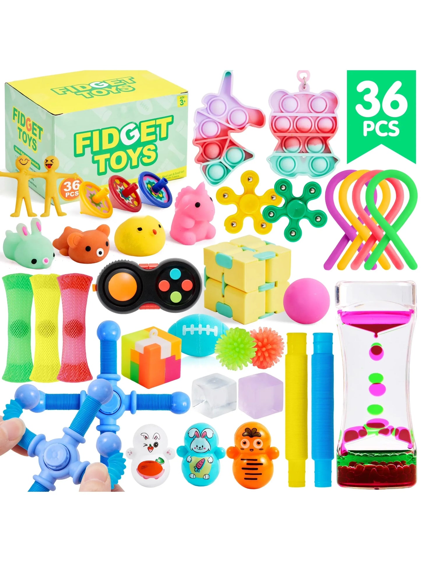 Joyfy 60 Pack Fidget Toys Party Favors Stress Relief Gifts