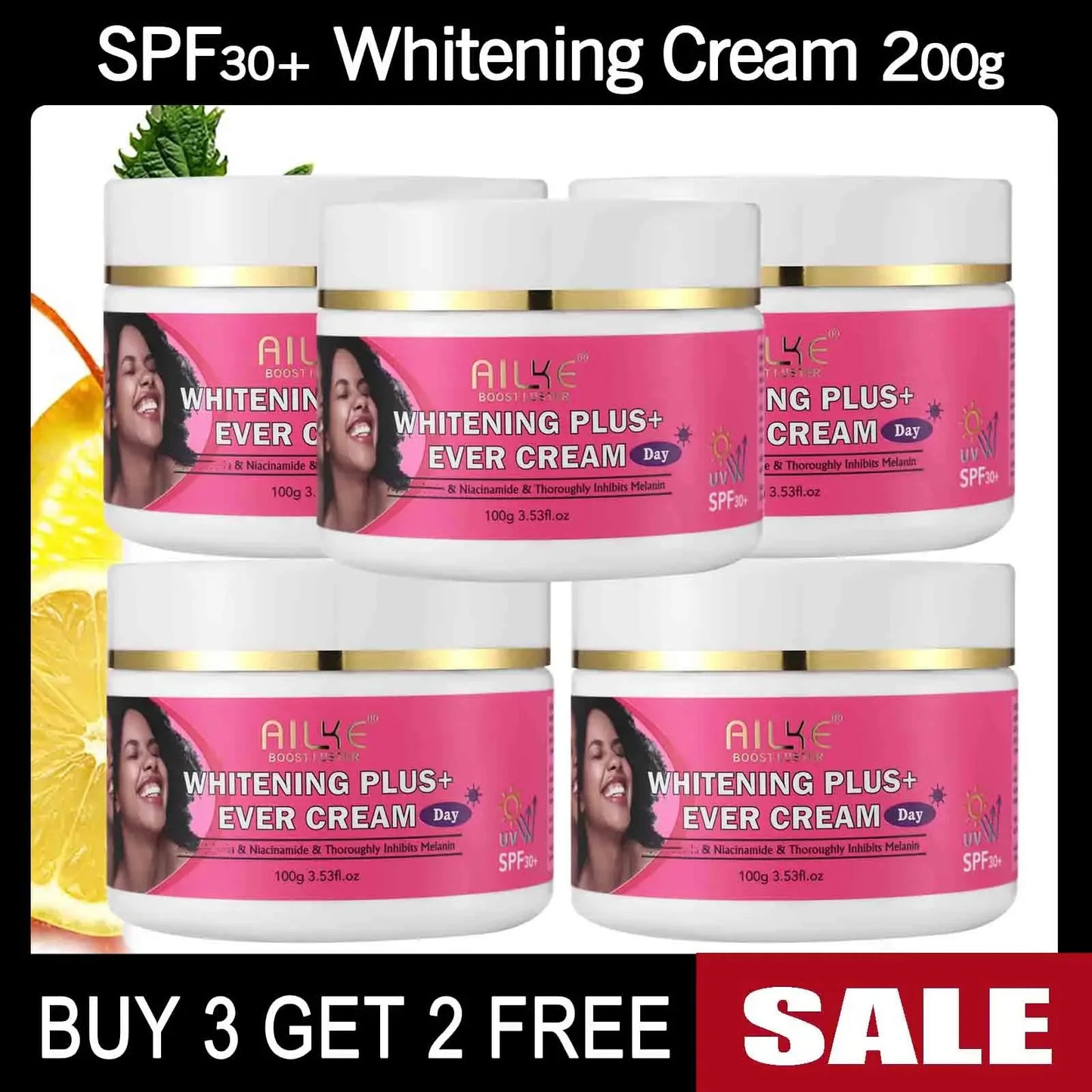AILKE Natural Skin Glowing Set, Remove Acne, Darkness, Stains, Moisturizes, Lightening, Smooth, Improve Rough and Dry Skin