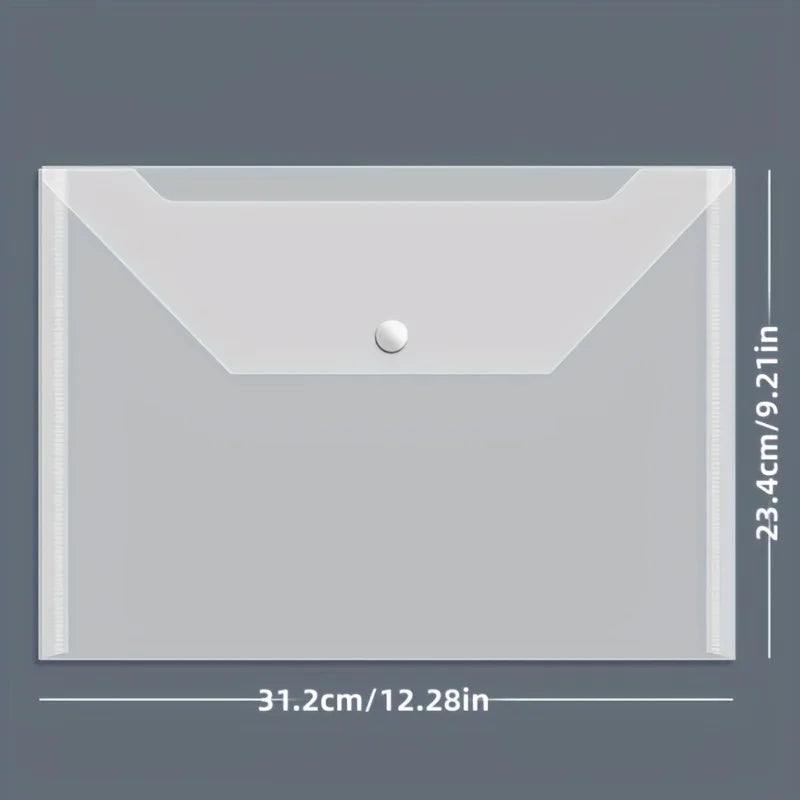 Hign Concerned Plastic Envelopes Waterproof Folder Buttons