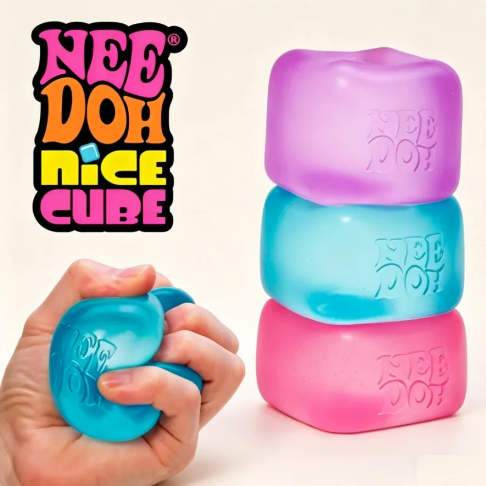 Needoh Nice Cube Sensory Toy for Anxiety Relief and Stress