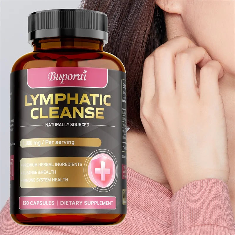 Lymphatic Cleanse - Supports Lymph Node Health and Fluid Balance, Boosts Immunity, and Promotes Overall Well-being - 120pcs