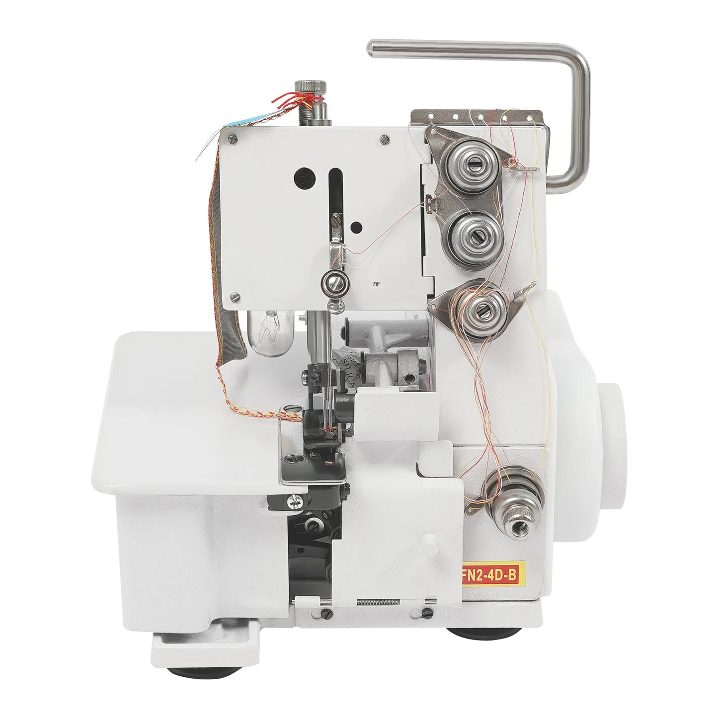 Overlock Machine 4 Thread Electric Sewing Machine 100W 1200SPM Cast Iron Lockstitch Machine for Home Industrial Fabric Sewing