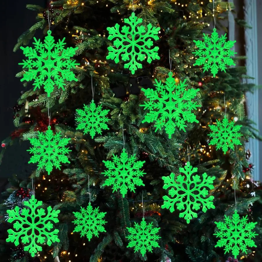 Hign-Concerned Glow In The Dark Snowflake Ornaments