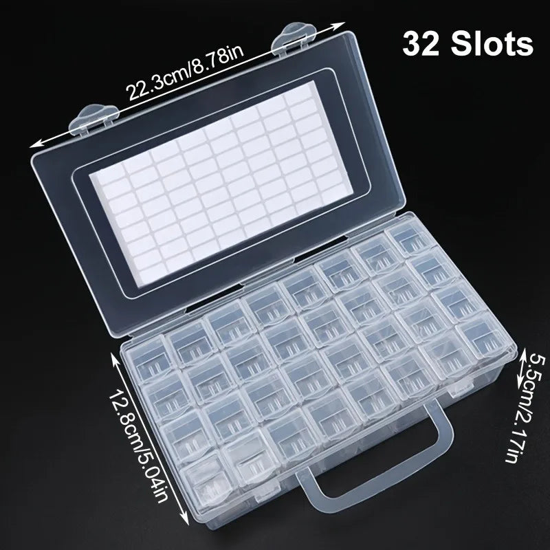 NONEDIY Diamond Painting Bead Storage Box Set Mosaic Organizer