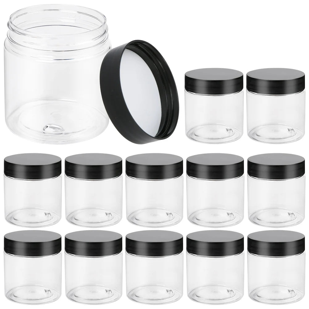 Sealed Transparent Storage Jars 12 Pack Moisture Proof Kitchen Organizer
