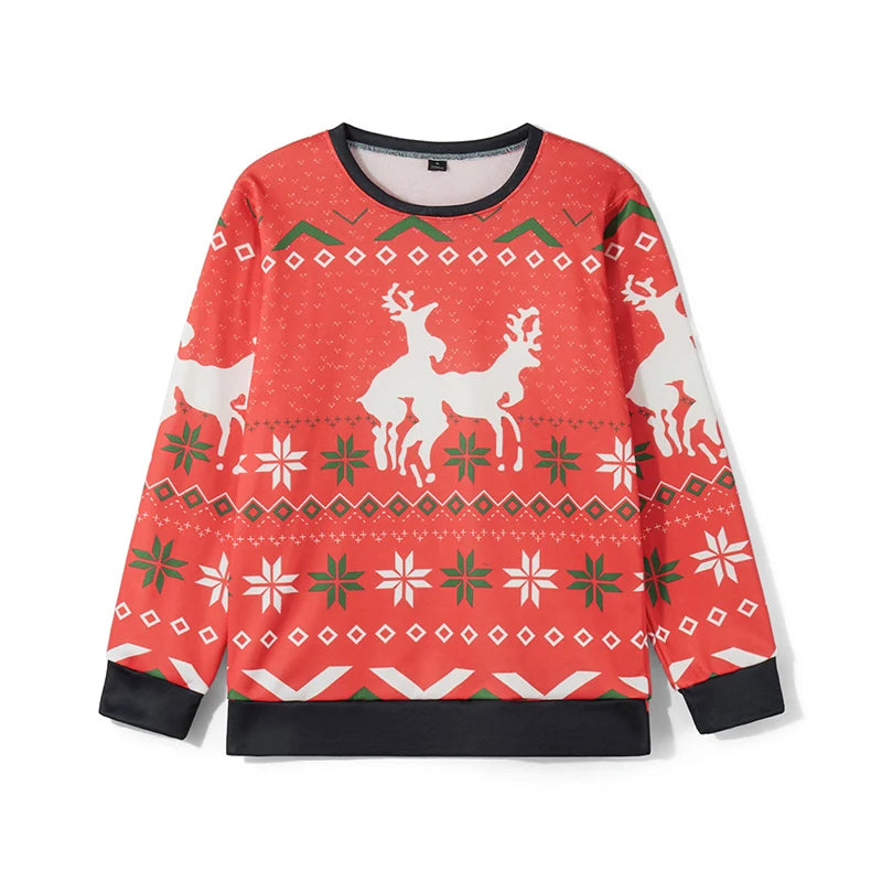 Guangdong Christmas Santa Claus Print Sweatshirt For Men