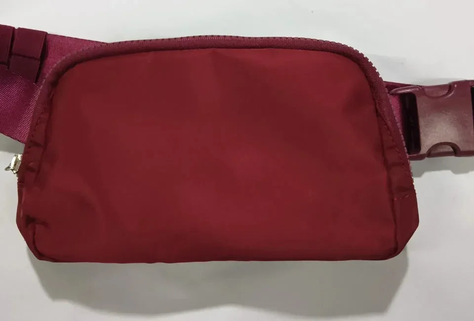 Metal Logo Yoga Waist Bag Crossbody Fitness Wallet