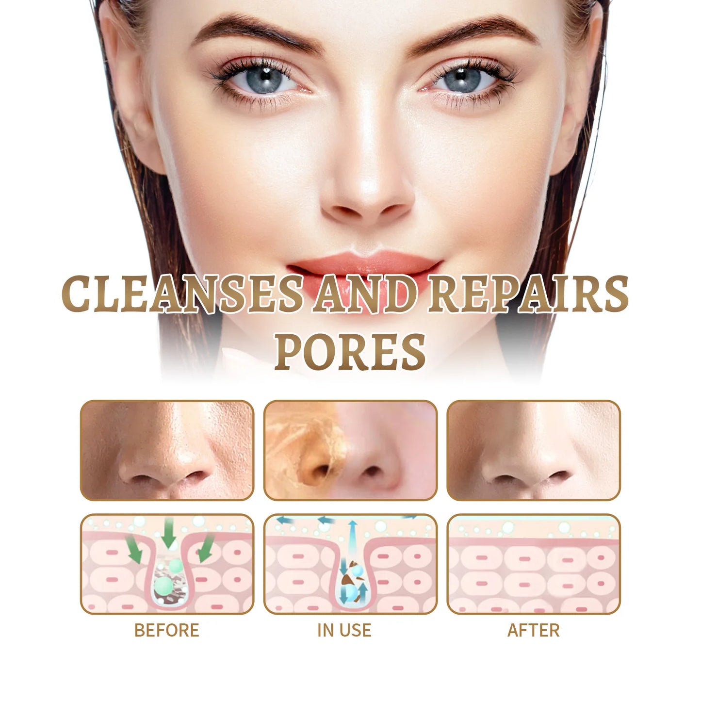 New Style Blackhead Remover Nose Mask Pore Strip Black Mask Peeling Black Deep Cleansing Skin Care Beauty Health