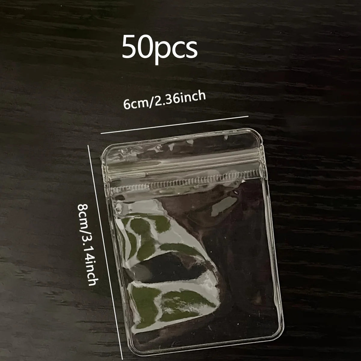 NONECN Clear Earring Bags Waterproof Thickened Reusable Storage Pouches