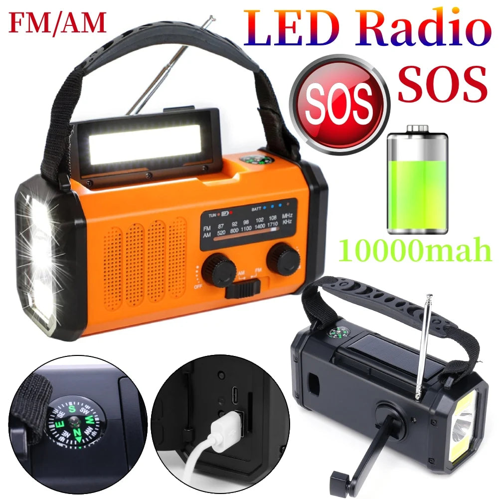 West Biking Solar Battery Powered AM FM Emergency Radio