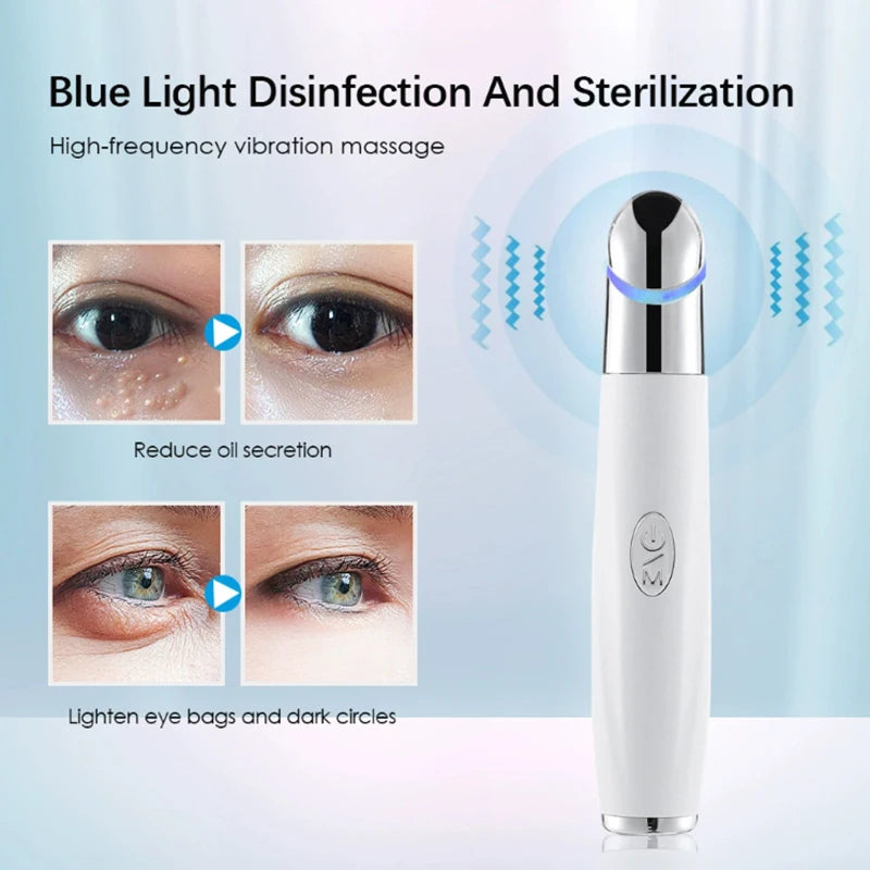 Mini Portable Handheld Electric Vibration Eye Facial Massager Anti-Ageing Wrinkle Dark Circle Removal Pen Beauty Skin Care Tools