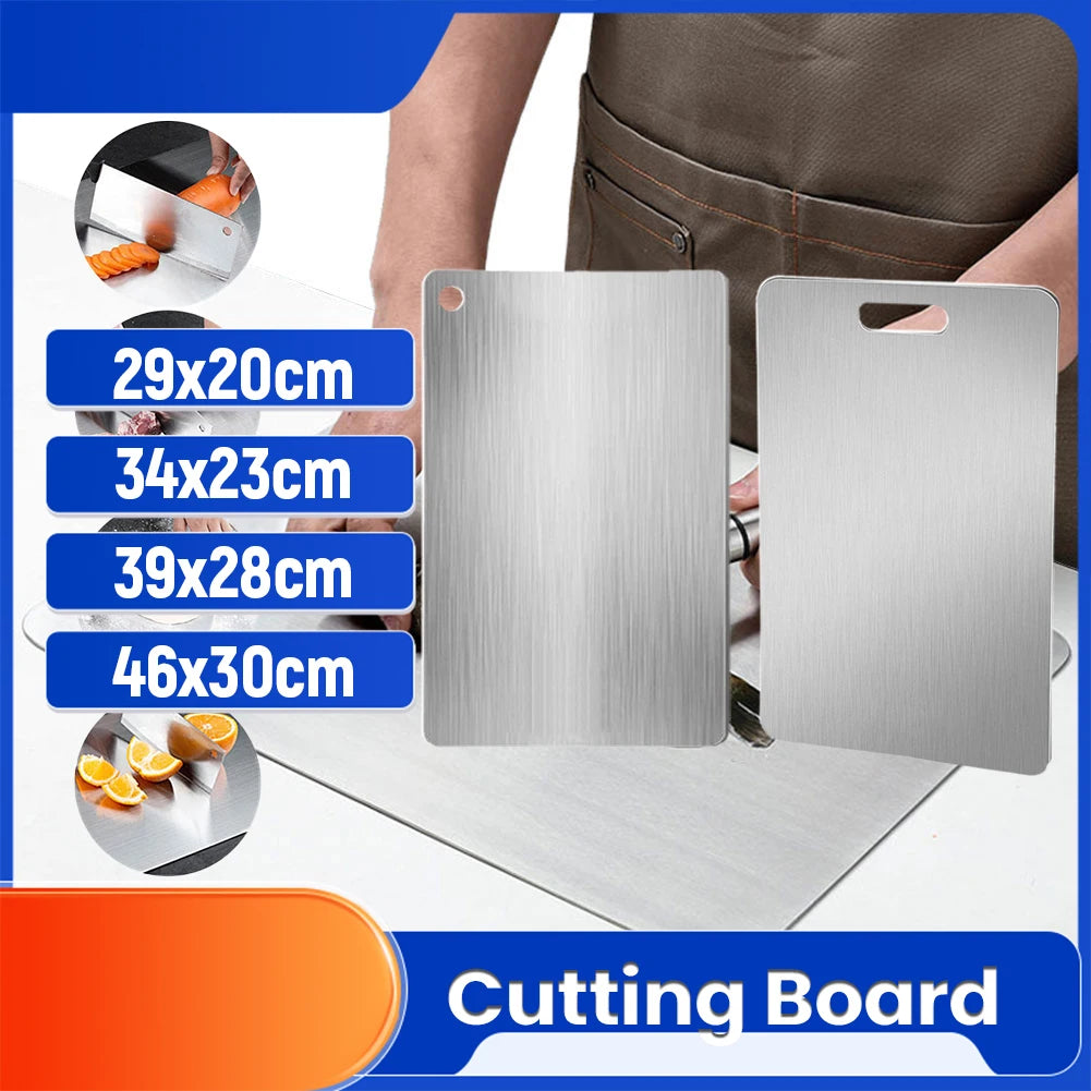 Stainless Steel Double Sided Cutting Board Thickened For Kitchen