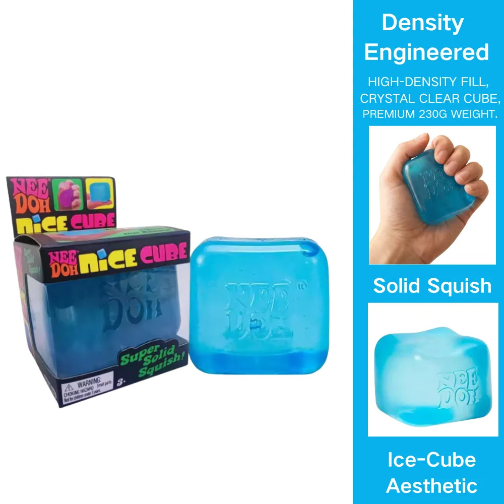 Needoh Nice Cube Sensory Toy for Anxiety Relief and Stress