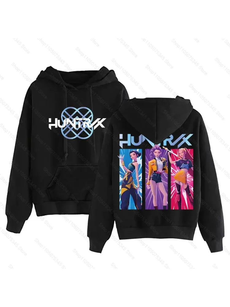 MINISOCN Kpop Demon Hunters Hoodie Pullover Sweatshirt
