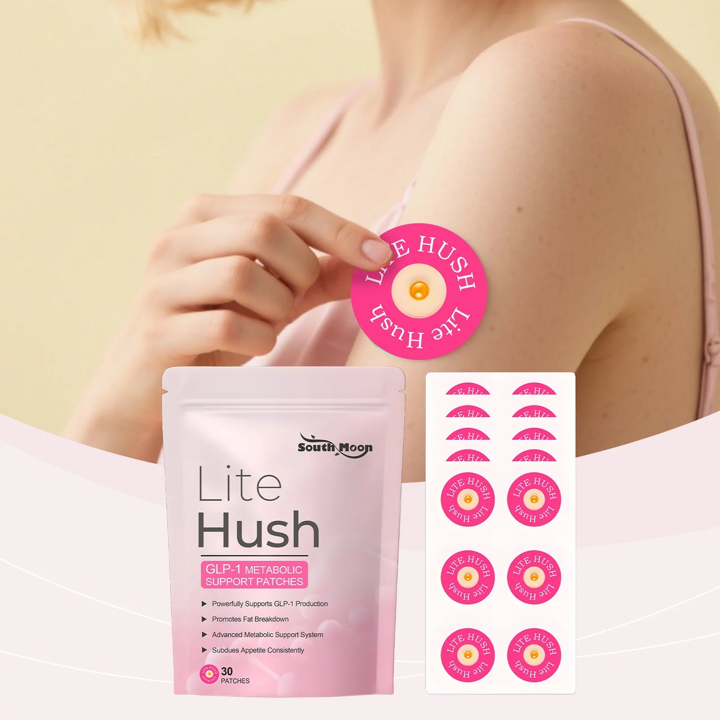 GLP-1 Nano Patch body care patch gently cares for the contours of the body skin, daily care patch