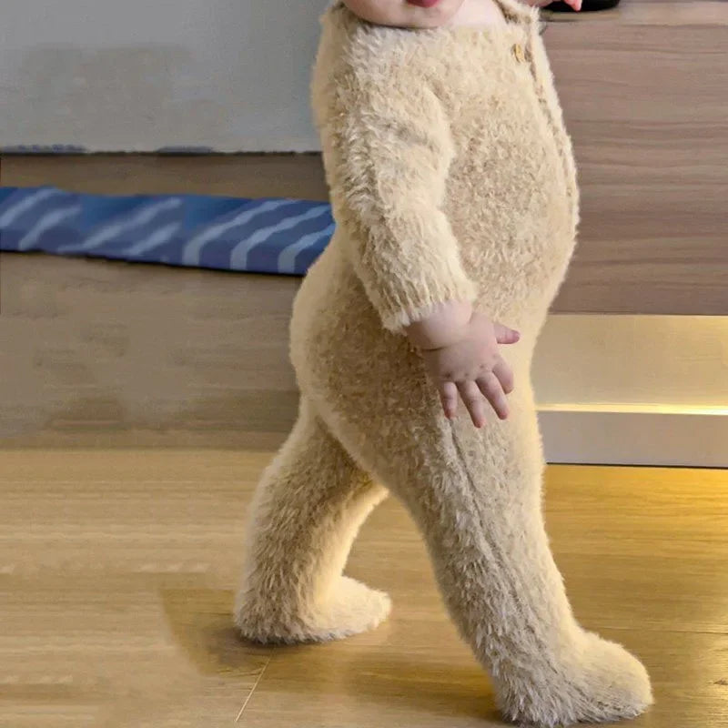 Cantree Baby Winter Romper With Hat Jumpsuit Newborn Unisex