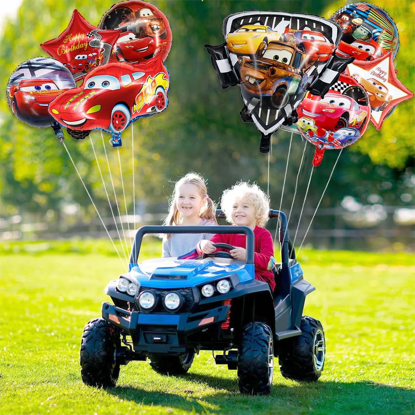 Disney Cartoon Car Foil Balloons For Birthday Party Decorations