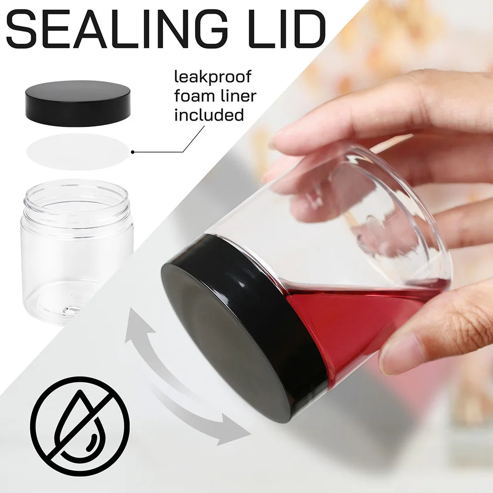 Sealed Transparent Storage Jars 12 Pack Moisture Proof Kitchen Organizer
