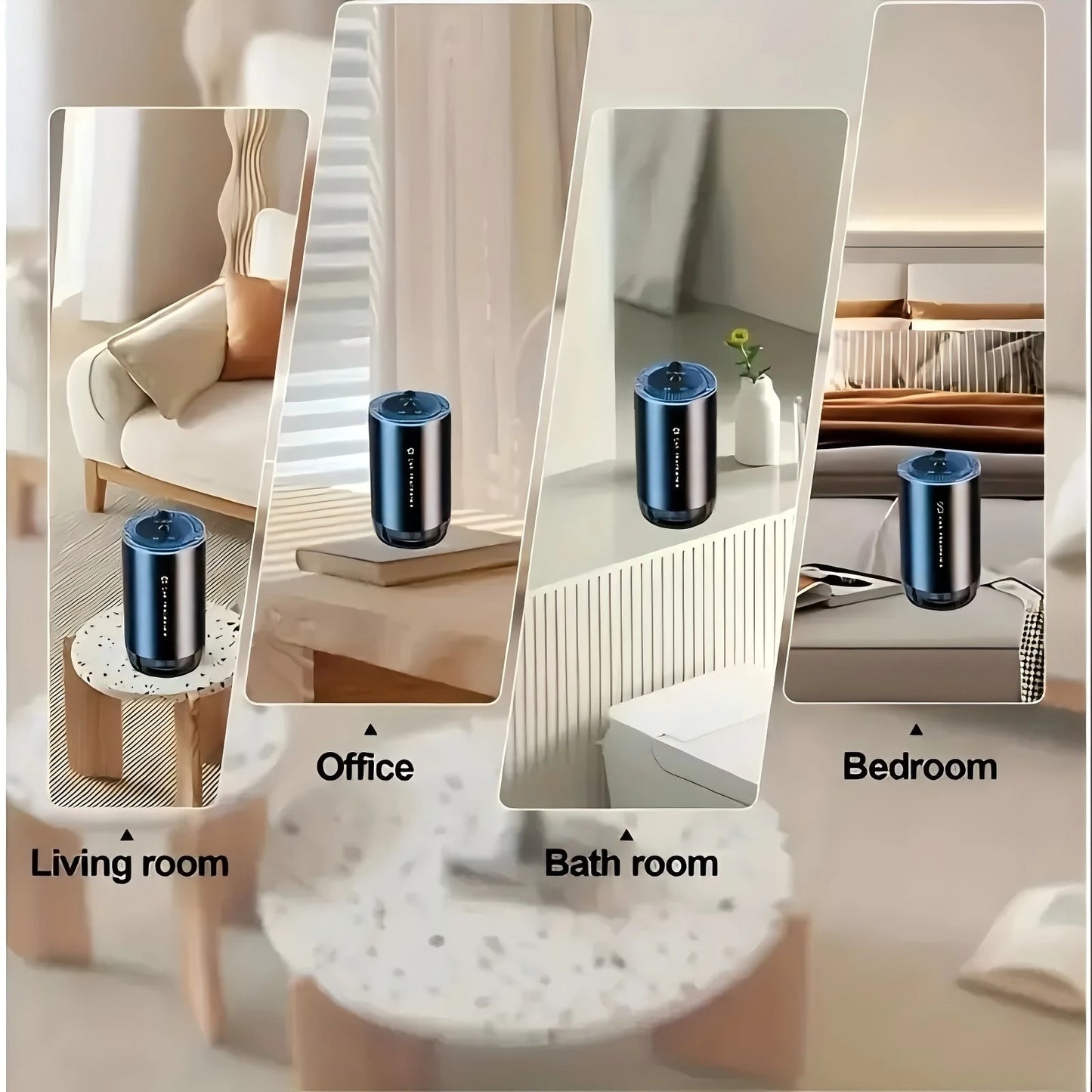 Smart Car Air Freshener With Projector Light Car Star USB Rechargeable Fragrance Diffuser Adjustable Fragrance Intensity