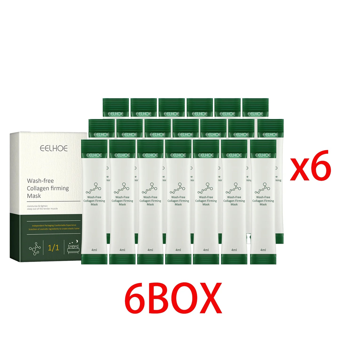 Firming Mask Lifting Face Skin Rejuvenation Collagen Boost Tighten Skin Hydrating Micro Face Nourish Leave-In Sleep Frozen Mask