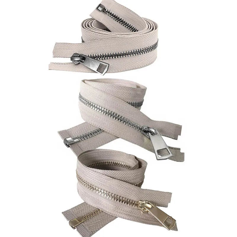 20/30/40/50/60/70/80cm 5# Colorful High Quality Open-End Auto Lock Metal Zipper DIY Handcraft For Clothing Pocket Garment Shoes