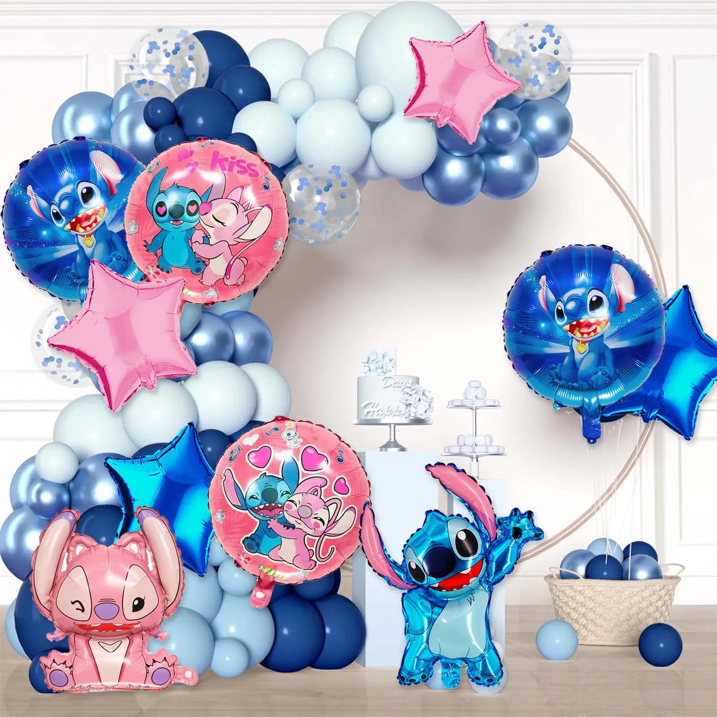 Disney Stitch Foil Balloons For Birthday Party Decoration