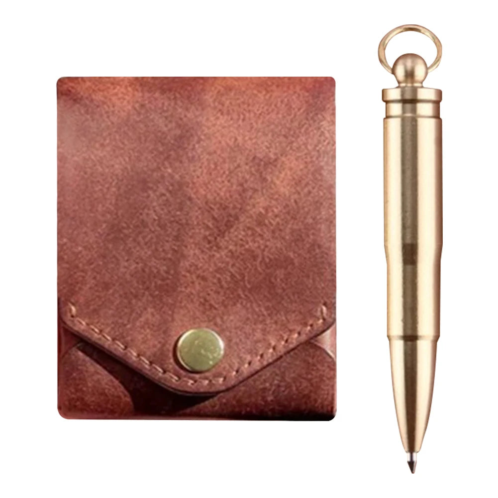 APWIKOGER Money Wallet Bi-Fold ID Card Clip Case With Pen