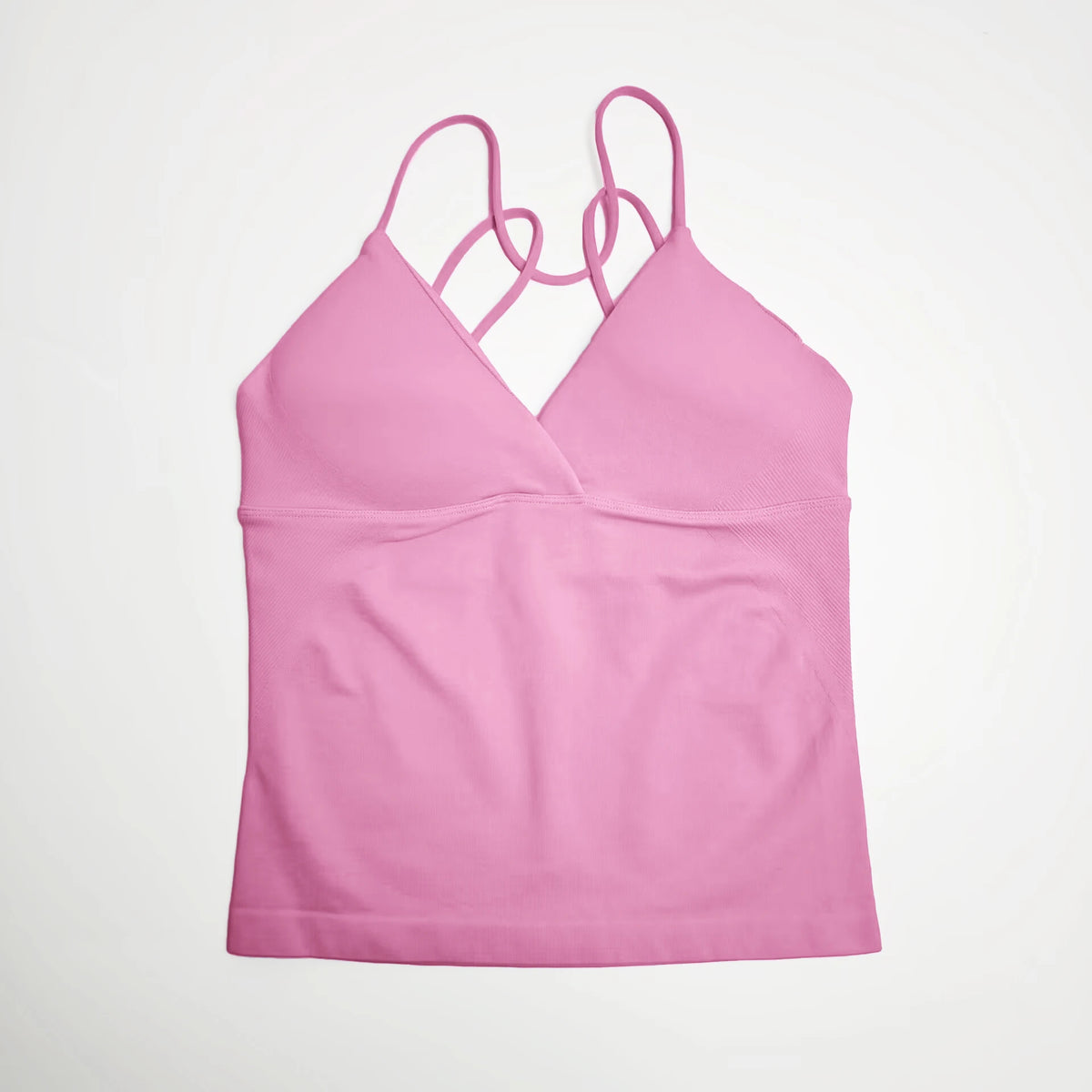 NCLAGEN Vision Twist Front Longline Top Women's Seamless Thin Straps Yoga Gym Workout Vest Running Tank Tops Fitness Clothing