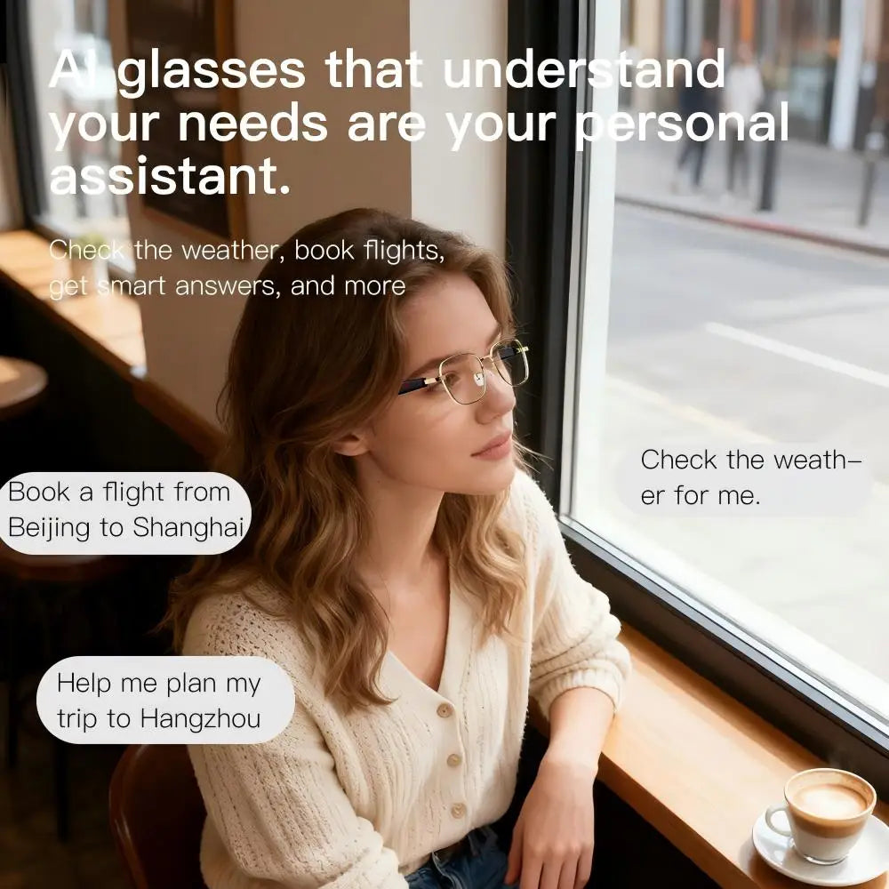 Giinova AI Smart Glasses Real Time Translation 160 Languages