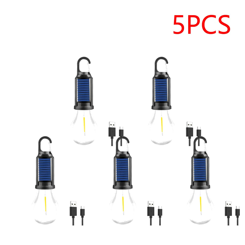 Shunmaii Solar LED Lantern USB Charging Outdoor Camping Light