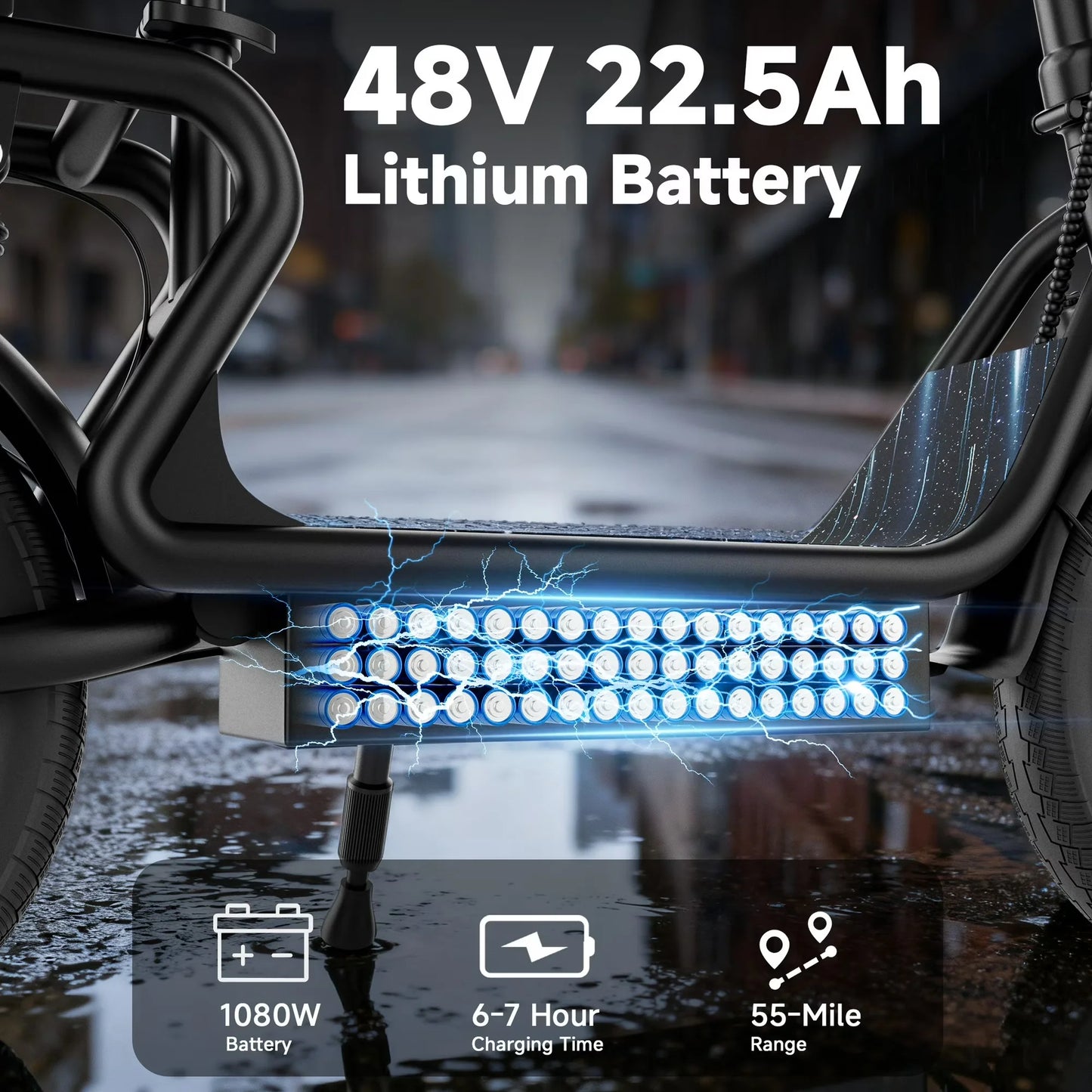 14inch Electric Scooter for Adults,Up to 22Mph Max Speed, 500W Motor, 28 Miles Max Range, Folding E-Bike with Dual Suspension