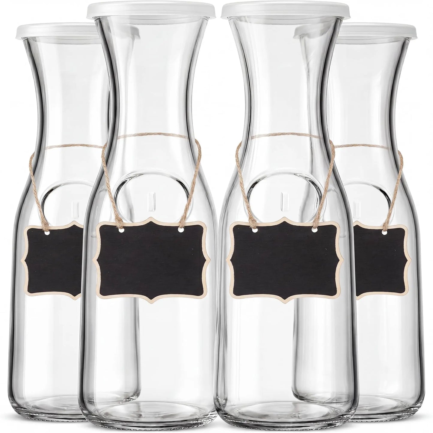 Glass Pitcher With Lid For Beverages And Cold Drinks